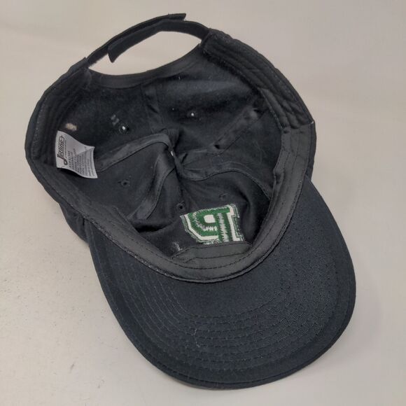 Jetline Men's Strapback Hat Black Adjustable Embroidered P Logo Cotton - Picture 6 of 7